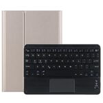 DY-M10REL-C 2 in 1 tastiera Bluetooth rimovibile + custodia protettiva in pelle con touchpad e supporto per Lenovo Tab M10 FHD REL (oro)