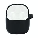 Custodia protettiva anti-caduta del silicone di colore puro auricolari senza fili per JBL TUNE 220TWS (nero)