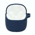 Custodia protettiva anti-caduta del silicone di colore puro auricolari wireless per JBL TUNE 220TWS (blu scuro)