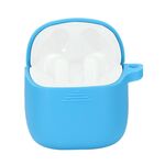 Custodia protettiva anti-caduta del silicone di colore puro auricolari wireless per JBL TUNE 220TWS (blu)
