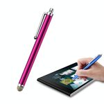 AT-19 Penna in fibra d'argento Penna Stilo Penna capacitiva Penna Telefono cellulare Tablet Universal Touch Pen (Rose Red)