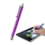 AT-19 Penna in fibra d'argento Penna Stilo Penna Capacitivo Penna Telefono Mobile Tablet Universale Touch Pen (viola)