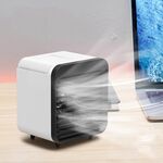 Desktop humidification spray USB Ventola raffreddata ad acqua (in bianco e nero)