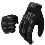 West Biking YP0211208 Guanti da equitazione Guanti da moto Bike Long Finger Antiscivolo Guanti touch screen, Dimensioni: M (nero)