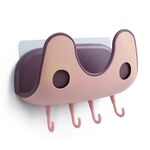 3 pezzi Foro di scarico Pentola a due colori Cover con gancio Multi-function Storage Shelf (rosa)
