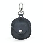 Contatti Famiglia CF1119 Pro per Galaxy Buds Pro Crazy Horse Texture Custodia in pelle protettiva auricolare con gancio (Royal Blue)