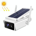 T13-2 1080P HD Telecamera di sicurezza WiFi a 2,4 GHz alimentata a energia solare, rilevamento del movimento di supporto, visione notturna, audio bidirezionale, scheda TF