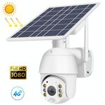 T16 1080P Full HD 4G (versione UE) Telecamera di monitoraggio della rete ad energia solare, supporto PIR + allarme radar, visione notturna, audio bidirezionale, scheda TF
