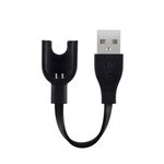 Caricatore USB con bracciale in filo di rame puro per Xiaomi Mi Band 3 (nero)