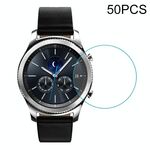 Pellicola in vetro temperato universale diametrale da 50 pezzi da 32 mm per Galaxy, LG, Sony, Huawei, Garmin