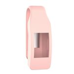 Custodia protettiva con bottone a clip in silicone per smartwatch per Fitbit Inspire / Inspire HR / Ace 2 (rosa)