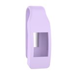 Custodia protettiva con bottone a clip in silicone per smartwatch per Fitbit Inspire / Inspire HR / Ace 2 (viola chiaro)