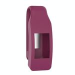 Custodia protettiva con bottone a clip in silicone per smartwatch per Fitbit Inspire / Inspire HR / Ace 2 (rosso vino)