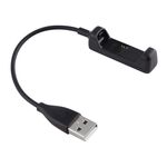Per Fitbit Flex 2 Cavo di ricarica USB di ricambio Cavo di ricarica Cinturino tracker con funzione di ripristino, Lunghezza cavo: circa 17 cm (nero)