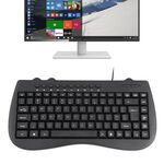 KB-301B Multimedia Notebook Mini tastiera cablata, versione inglese (nero)