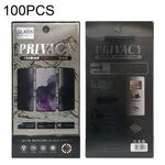100 PCS Telefono Anti-Peeping Vetro Temperato Pellicola Protettiva Pellicola Casella di carta Imballaggio, Dimensioni: 178x90x5mm