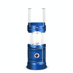5803 Lampada da campeggio solare ESTERNO LED EMERGENZA LIGHT PORTATILE SUPPORTO USB USB (BLUE)