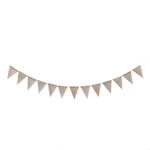 2 PZ Swallowtail Berlap First Birthday Flags Serie Mori Bandiere parti Specificazioni: Bandiera triangolare da imballaggio