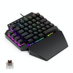 K700 44 Tasti RGB RGB Luminoso Asse commutabile Gaming Tastiera con una sola mano, lunghezza del cavo: 1M (albero del tè)
