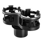 SHUNWEI SD-1038 Auto Dual-Hole Tazza d'acqua Portabicchieri Cola Aspirapolto PORTA BLACK One per due titolari di bevande
