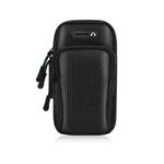 2 PCS Esecuzione di Borsa del braccio del telefono cellulare Borsa da polso sportiva Universale per i telefoni cellulari entro 6 pollici, Colore: nero