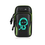 2 pz che eseguono il sacchetto del braccio del telefono cellulare Borsa da polso sportiva universale per i telefoni cellulari entro 6 pollici, Colore: Bambola verde