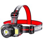 TG-TD009 LED Strong HeadLamp HeadLamp USB Sensore ricaricabile per zoom ricaricabile, Colore: giallo luce