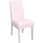 2 pezzi SEMPLICE MORBIDA ELEDICA ELASTICA ASSISTENZA ASSISTENZA Sedia semi-interiore Copertura da sedia Hotel (rosa)