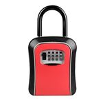 Scatola di sicurezza per scatola di sicurezza con serratura con password per auto Scatola di sicurezza senza installazione (rossa)