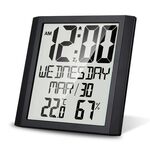 TS-8608 Multifunzione Multifunzione Orologio a schermo grande per uso domestico Creative Thermometer Igrometro