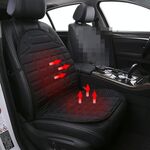 Cuscino per seggiolino auto riscaldato 12V Cuscino per sedile riscaldato riscaldatore Cuscino per auto invernale Cuscino per sedile riscaldato per guidatore (nero)