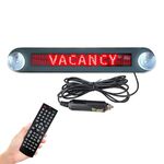 Pannello di illuminazione a scorrimento con display a scorrimento a LED per vetrina programmabile a LED per auto CC 12V con telecomando