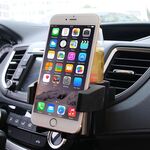 SHUNWEI SD-1027 Car Auto Multi-funzionale ABS Air Vent Portabevande Portabottiglie Porta telefono Supporto mobile (nero)