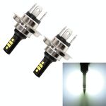2 PCS H4 DC9-16V / 3.5W (H) 1.1W (L) / 6000K / 320LM Fendinebbia per auto 12 LED Lampade SMD-ZH3030, con corrente costante (luce bianca)