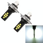 2 PCS H7 DC9-16V / 3.5W / 6000K / 320LM Fendinebbia per auto 12LED Lampade SMD-ZH3030, con corrente costante (luce bianca)