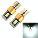 2 PCS T10 / W5W / 168/194 DC12V / 1.6W / 6000K / 130LM 6LEDs SMD-3030 Luce di ingombro per auto (luce bianca)