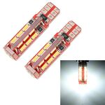 2 PCS T10 / W5W / 168/194 DC12V / 2.8W / 6000K / 200LM 27LEDs SMD-4014 Luce di ingombro per auto (luce bianca)