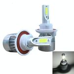2 pezzi H13 18W 1800LM 6000K impermeabile IP68 faro LED per auto con 2 lampade LED COB, DC 9-36V (luce bianca)