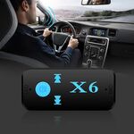 HQX6 Adattatore per ricevitore per lettore musicale audio Bluetooth V4.1 per auto, supporto per vivavoce wireless, scheda TF e ricarica USB