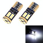 2 PCS T10 / W5W / 194/501 4W 280LM 6000K 12 SMD-2835 LED Lampadine Lampada da lettura per auto Luce di ingombro con decoder, DC 12V