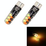 2 PZ W5W 194 T10 Multi colori COB 12 SMD RGB LED Lampadine con telecomando Luci laterali a cuneo Lampada targa, DC 12V