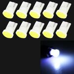 10 PCS T10 / W5W / 194/501/168 0.4W 20LM 6500K Lampadine COB Lampada da lettura per auto Luce di ingombro, DC 12V (luce bianca)