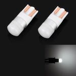 2 PCS T10 / W5W / 194/501/168 1W 70LM 6000K Lampadina LED bianca Lampada da lettura per auto Luce di ingombro, DC 12V