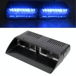 DC 12V 4.2W 16 LEDs Crystal Lamp Beads Lampada di avvertimento per parabrezza per auto 18 modelli di flash (regolabile)