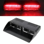 DC 12V 4.2W 16LEDs Crystal Lamp Beads Lampada di avvertimento per parabrezza per auto 18 modelli di flash (regolabile)