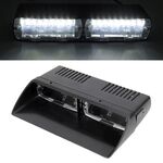 DC 12V 4.2W 16LEDs Crystal Lamp Beads Lampada di avvertimento per parabrezza per auto 18 modelli di flash (regolabile)