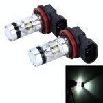 2 PCS H8 / H11 10W 500LM 6000K 20SMD-2835 LED Fendinebbia per auto, DC 12V (luce bianca)