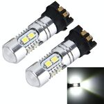2 PCS PW24W 5W 400 LM 6000K Fendinebbia per auto con 10 LED SMD-2835, DC 12V (luce bianca)