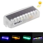 Car Styling Solar Warning Flash LED Luce decorativa anti-collisione (luce colorata)