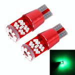 2 PCS T10 5W 27 SMD-3014 LED Lampada luce di ingombro per auto, CC 12V (luce verde)